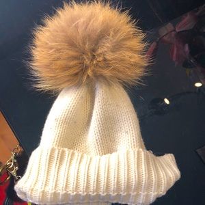 Real fur hat